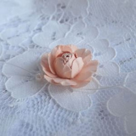 Набір паперових квіточок "Трояндочки" персикові, 10 шт від ScrapEgo