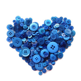 Набор пуговиц "Синий микс", 40 шт от ScrapEgo