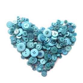 Набор пуговиц "Бриллиантово-синий микс", 40 шт от ScrapEgo