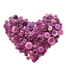 Набор пуговиц "Пурпурный микс", 40 шт от ScrapEgo