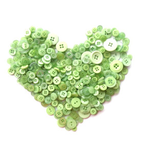 Набір ґудзиків "Салатовий мікс", 40 шт від ScrapEgo