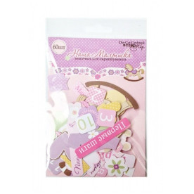 Набор высечек для скрапбукинга "Наша малышка" 60 шт от Scrapmir