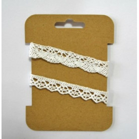 Набір мережива бавовна, білий, 1см, 1,5 см, по 1 м від Hobby & You