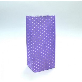 Подарочный пакетик, Фиолетовый горошек, размер 190*95*65 мм от Hobby&You
