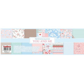 Набір паперу "Про любов", 30х30 см 9 листів від ScrapBerry's