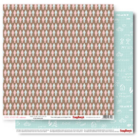 Двусторонняя бумага Ти и Я, 30,5*30,5, 190 г/м2 от ScrapBerry's