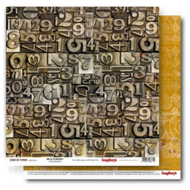 Двусторонняя бумага Микросхемы  , 30,5*30,5 см от ScrapBerry's