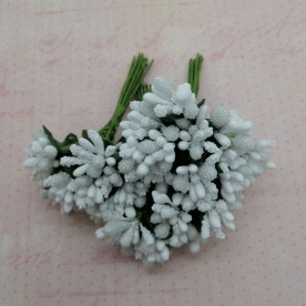 Сложные тычинки, Белый, 12шт/пучок