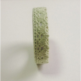Самоклеїться, мереживо бавовна, 1.4 м, 18 мм, салатовий
