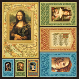 Двусторонний лист высечек в форме рамочек Renaissance Faire Frames  от Graphic 45