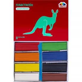 Набір дитячого пластиліну зі стеком, Захоплення, 8 кольорів, 160 г, Гамма