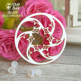 Чипборд Готическая роза маленькая, 50*50 мм от Scrapbox