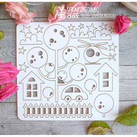 Чипборд Детский набор для мальчика, 145*140 мм от Scrapbox