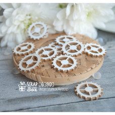Чіпборд Маленькі шестерінки, 20 * 20 мм від Scrapbox