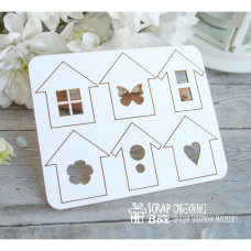 Чіпборд набір Будиночки, 110 * 85 мм від Scrapbox