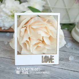 Чіпборд слайд "Love", надпис, 60 * 70 мм від Scrapbox