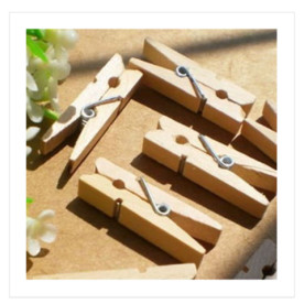 Набор прищепок натурального цвета , 12 шт , 2,5 см от ScrapBerry's