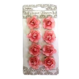 Набір трояндочок, персиковий колір, 8 шт від Scrapberry's