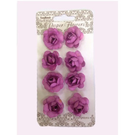Набор Розочек, фиолетовый цвет , 8 шт от Scrapberry's
