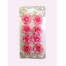 Набір трояндочок, ніжно-рожевий колір, 8 шт від Scrapberry's