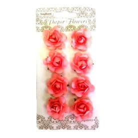 Набір трояндочок, ніжно-оранжевий колір, 8 шт від Scrapberry's