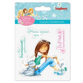 Набір штампів Приємні спогади, розмір 10,5 * 10,5 см, Scrapberry's