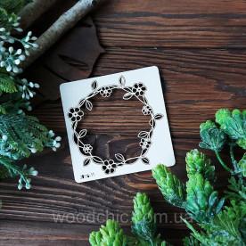 Чіпборд, вінок з волошками, Woodchic