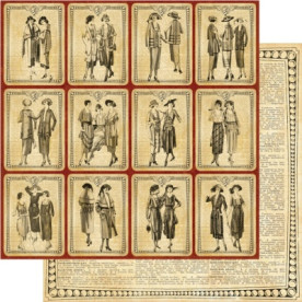 Двосторонній скраппапір Haute Couture від Graphic 45