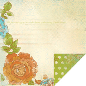 Двусторонняя бумага Wild Violets 30х30 от Kaisercraft