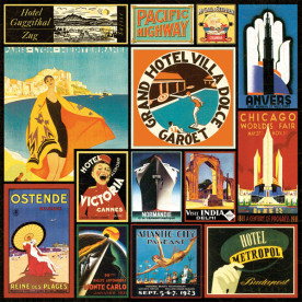 Двосторонній скраппапір Travelogue від Graphic 45