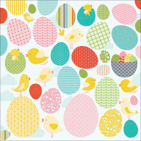 Односторонній папір Forecast з лаковими елементами 30х30 від Kaisercraft