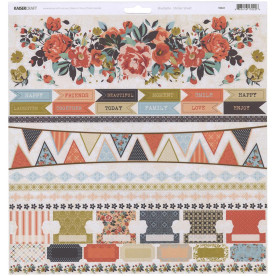 Лист з наклейками Icons, Blu Belle 30х30 см від Kaisercraft