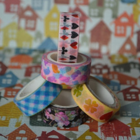 Паперовий скотч, набір з 5 шт, розмір 15 мм