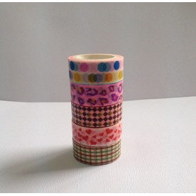 Набор бумажного скотча, 5 шт, 15 мм