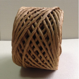 Рафия цветная в рулоне, кофейный, рулон 30 м, толщина 3-5 мм