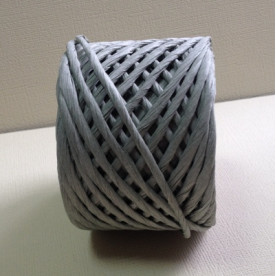 Рафія кольорова в рулоні, сірий, рулон 30 м, товщина 3-5 мм