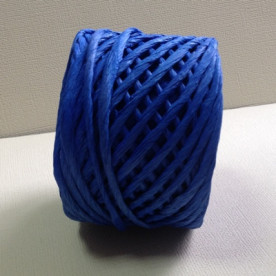 Рафія кольорова в рулоні, індиго, рулон 30 м, товщина 3-5 мм