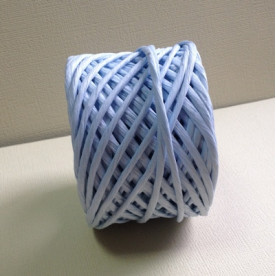 Рафия цветная в рулоне,нежно-голубой, рулон 30 м, толщина 3-5 мм