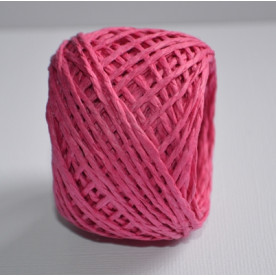 Рафия цветная в рулоне, фуксия, 20 м, толщина 1-2 мм