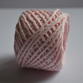 Рафия цветная в рулоне, нежно-розовый, 20 м, толщина 1-2 мм