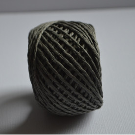 Рафия цветная в рулоне, темно-серый, 20 м, толщина 1-2 мм