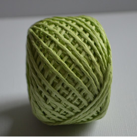 Рафія кольорова в рулоні, салатовий, 20 м, товщина 1-2 мм