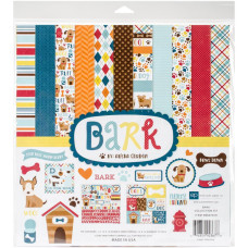 Набір паперу Bark 30х30 см, 12 аркушів + наклейки від Echo Park