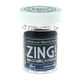 Пудра для эмбоссинга Black Zing! черного цвета от American Crafts
