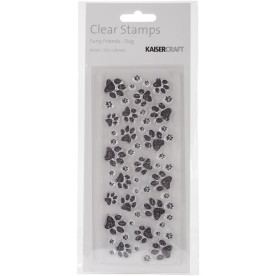 Акриловый штамп Paw Prints 13х5 см, Kaisercraft