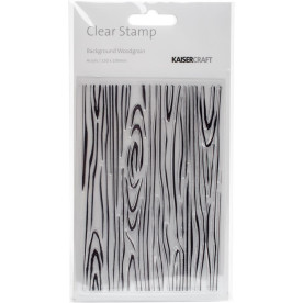 Акриловый штамп Woodgrain 15*10 см, Kaisercraft