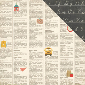 Двосторонній папір Dictionary 30х30 см від Echo Park