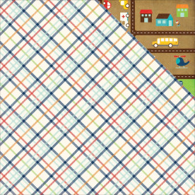 Двусторонняя бумага Plaid 30х30 см от Echo Park