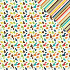 Двосторонній папір Dinosaurs 30х30 см від Echo Park