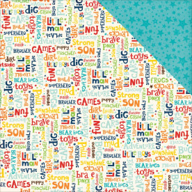 Двусторонняя бумага Words 30х30 см от Echo Park